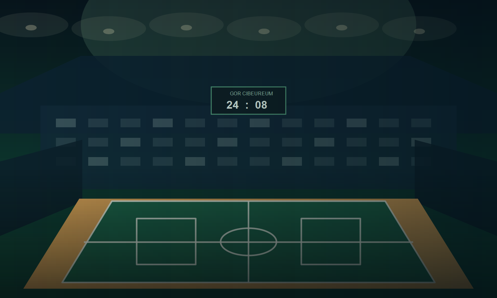 Ilustrasi arena indoor GOR Cibeureum